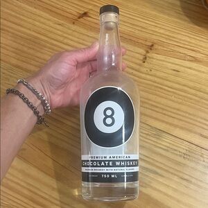 Premium American Chocolate Whiskey Bottle. In great condition 8Ball